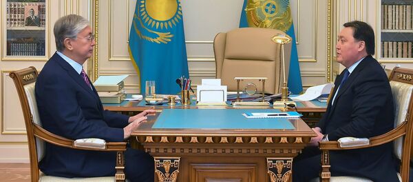 Президент Казахстана Касым-Жомарт Токаев принял премьер-министра Аскара Мамина - Sputnik Казахстан