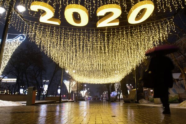 Новогоднее оформление Алматы 2020 - Sputnik Казахстан