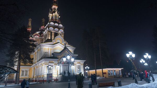 Рождество в Свято-Вознесенском кафедральном соборе - Sputnik Казахстан