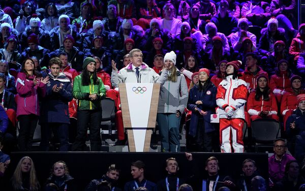 Президент Международного олимпийского комитета Томас Бах на открытии Зимних юношеских Олимпийских игр 2020 года в Лозанне - Sputnik Казахстан