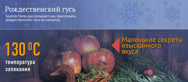 Рецепт рождественского гуся - Sputnik Казахстан