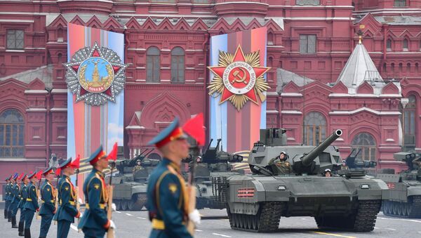 Moskvada hərbi parad, arxiv şəkli - Sputnik Казахстан