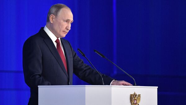 Ежегодное послание президента РФ Путина Федеральному Собранию - Sputnik Қазақстан