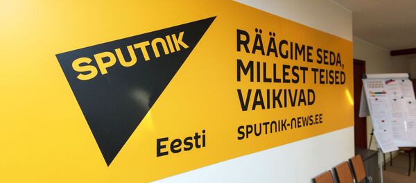 Баннер в информационном агентстве Sputnik Эстония в Таллине Баннер в информационном агентстве Sputnik Эстония в Таллине - Sputnik Қазақстан