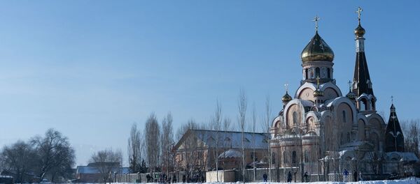 Храм в честь Воздвижения Креста Господня (Крестовоздвиженский храм) Храм в честь Воздвижения Креста Господня (Крестовоздвиженский храм) - Sputnik Қазақстан