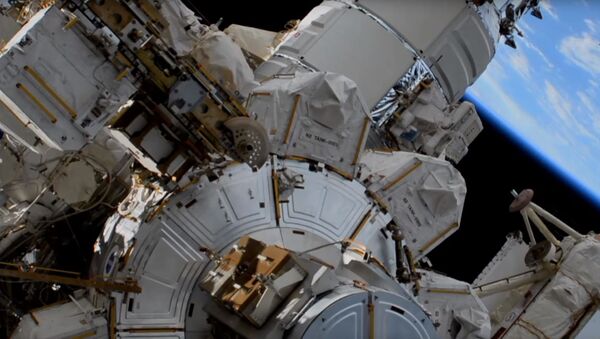 Астронавты Кох и Меир совершают выход в открытый космос для полной замены батареи - Sputnik Казахстан