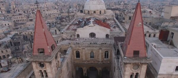 С высоты птичьего полета: северная столица Сирии после изгнания боевиков - Sputnik Казахстан