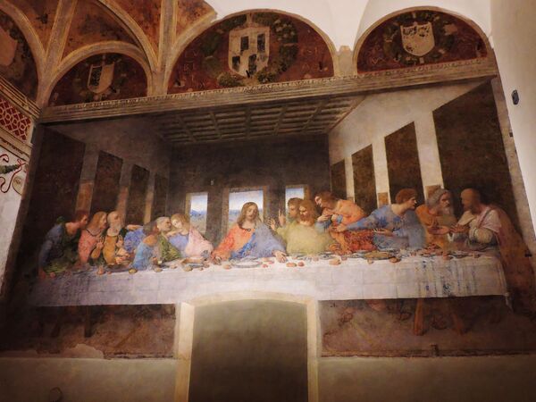 Роспись Тайная вечеря в доминиканском монастыре Санта-Мария-делле-Грацие в Милане - Sputnik Казахстан