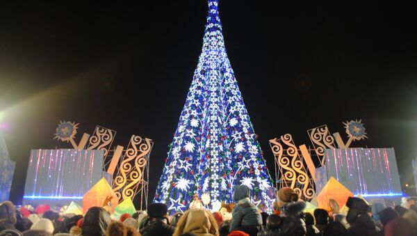 Новогодняя елка в Астане - Sputnik Казахстан