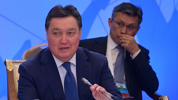 Премьер-министр Казахстана Аскар Мамин на заседании Евразийского межправительственного совета - Sputnik Казахстан