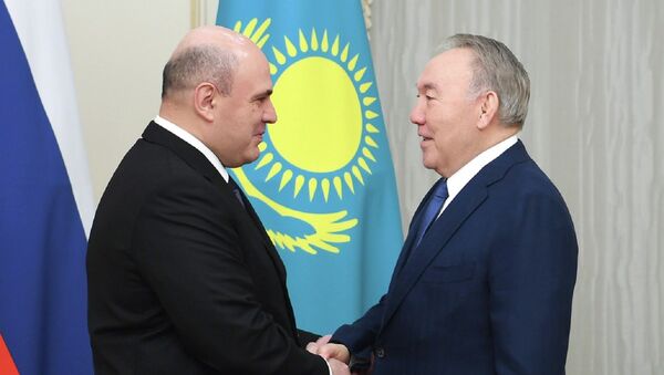 Нурсултан Назарбаев и Михаил Мишустин - Sputnik Казахстан
