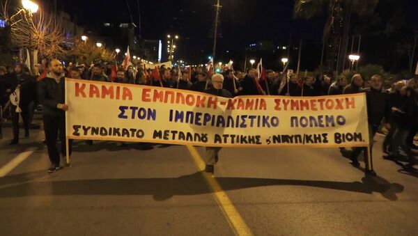 Протесты в Греции - Sputnik Казахстан