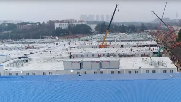 Больницу построили за 10 дней  в Ухане - видео - Sputnik Казахстан