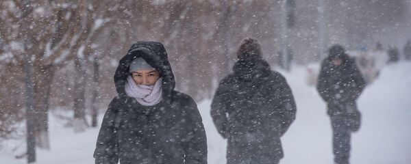 Снегопад в феврале - Sputnik Казахстан