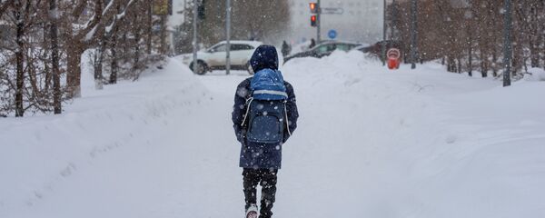  Школьники зимой - Sputnik Казахстан