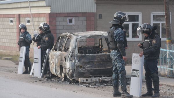 Село Масанчи 9 февраля после массовых беспорядков  - Sputnik Казахстан