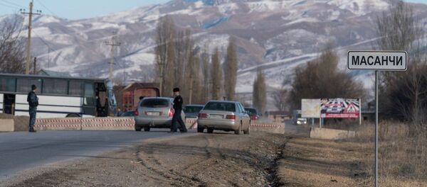 Въезд в село Масанчи Въезд в село Масанчи - Sputnik Казахстан