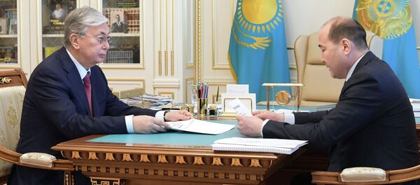 Глава государства принял Генерального прокурора Гизата Нурдаулетова Глава государства принял Генерального прокурора Гизата Нурдаулетова - Sputnik Казахстан