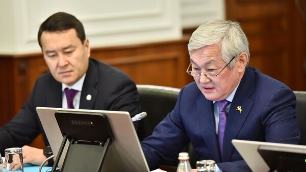 Бердибек Сапарбаев во время заседания правительства - Sputnik Казахстан