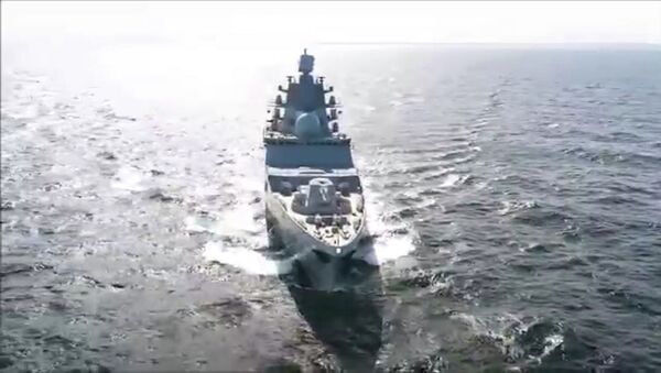Россия испытала новейший фрегат Адмирал Касатонов - видео - Sputnik Казахстан