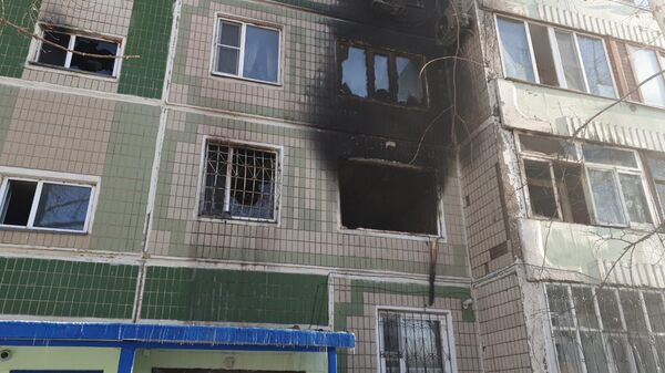 Пожар в жилом доме по улице Куйши Дина - Sputnik Қазақстан