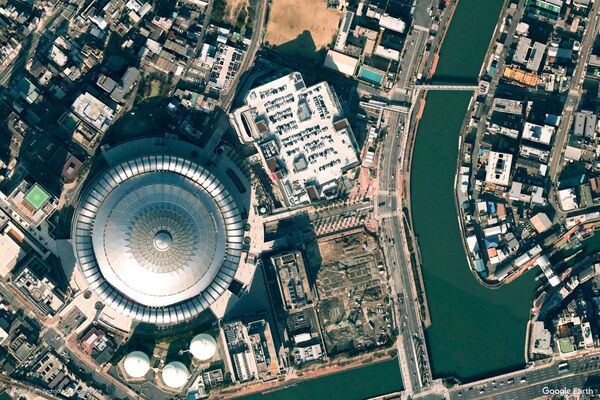 Изображение из космоса города Осака, Япония. - Sputnik Казахстан