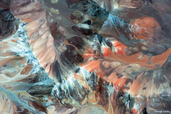 Изображение из космоса провинции Паринакота в составе области Арика-и-Паринакота, Чили - Sputnik Казахстан