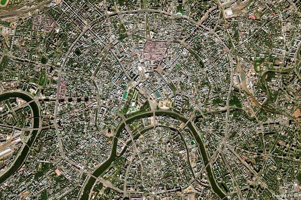Изображение из космоса города Москвы, Россия - Sputnik Казахстан