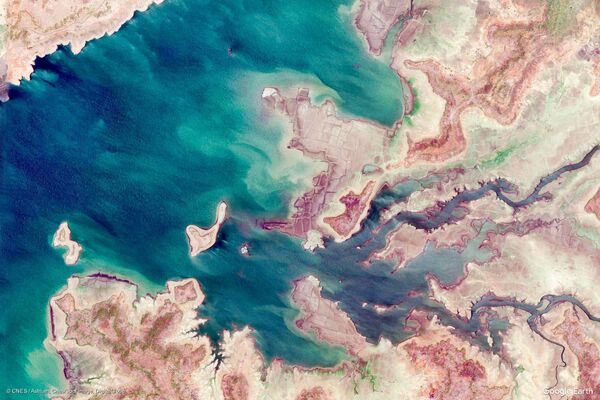 Изображение из космоса местности в районе города Деори в штате Мадхья-Прадеш, Индия - Sputnik Казахстан