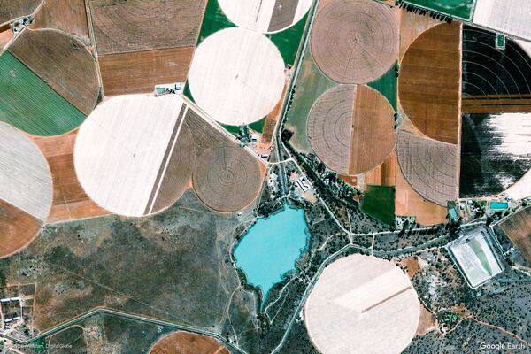 Изображение из космоса местности в провинции Ксарип, ЮАР - Sputnik Казахстан