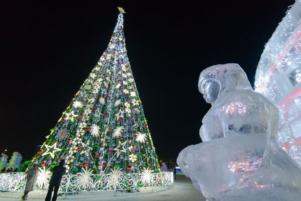 Новогодние елки в Астане - Sputnik Казахстан