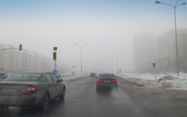 Густой туман в Нур-Султане - Sputnik Казахстан