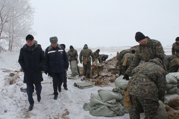 Весна тревоги нашей: в Казахстане стартовали противопаводковые учения Весна тревоги нашей: в Казахстане стартовали противопаводковые учения - Sputnik Казахстан