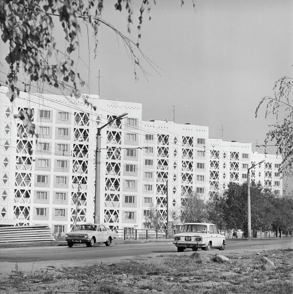 Новый микрорайон Коктем (Весна) в городе Алма-Ата (Алматы). 1979 год - Sputnik Казахстан