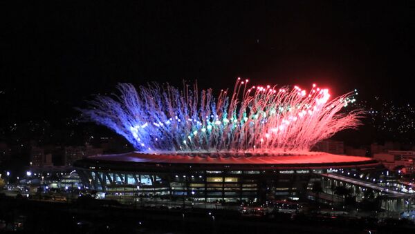 Фейерверки осветили небо над Рио-де-Жанейро на открытии Паралимпиады - Sputnik Казахстан