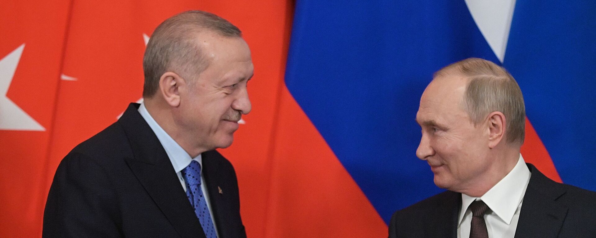 Президент РФ Владимир Путин и глава Турции Реджеп Эрдоган - Sputnik Казахстан, 1920, 06.08.2022