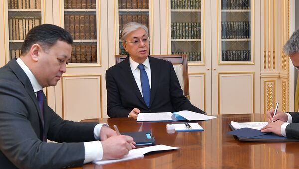 Президент Казахстана Касым-Жомарт Токаев принял спецпредставителя по Афганистану Талгата Калиева - Sputnik Казахстан