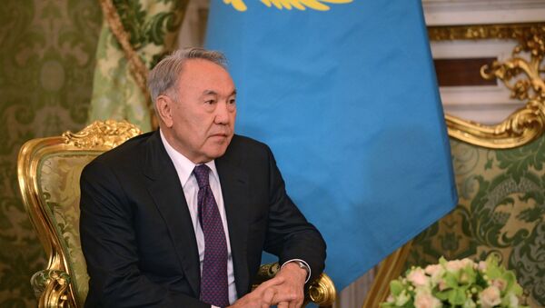 Нурсултан Назарбаев во время встречи с президентом России Владимиром Путиным в Кремле, архивное фото - Sputnik Казахстан