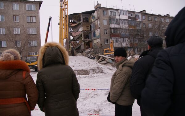 Обрушение жилого дома в поселке Шахан города Шахтинска, архивное фото - Sputnik Казахстан