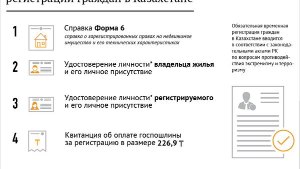 Документы для временной регистрации в Казахстане - Sputnik Казахстан