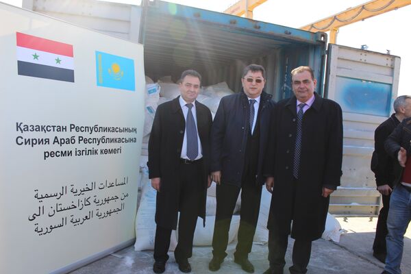 Гуманитарная помощь от Казахстана Сирии - Sputnik Казахстан