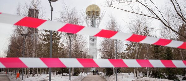 Символ столицы Казахстана - Байтерек оцеплен в Нур-Султане - Sputnik Казахстан