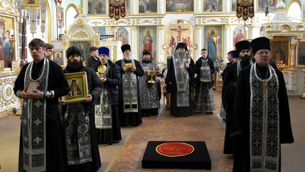 Православные священники Петропавловска молились о прекращении эпидемии коронавируса - Sputnik Казахстан