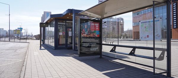 Пустынные улицы Нур-Султана во время карантина - Sputnik Казахстан