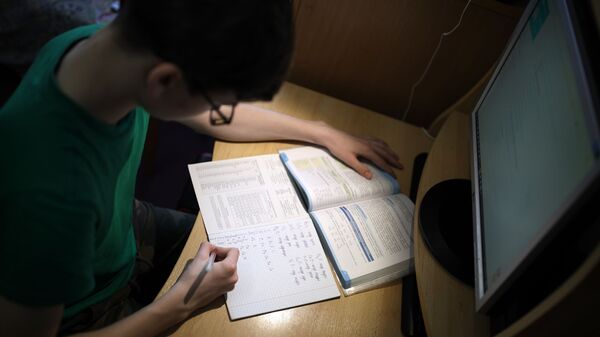 Дистанционное обучение школьников  - Sputnik Казахстан