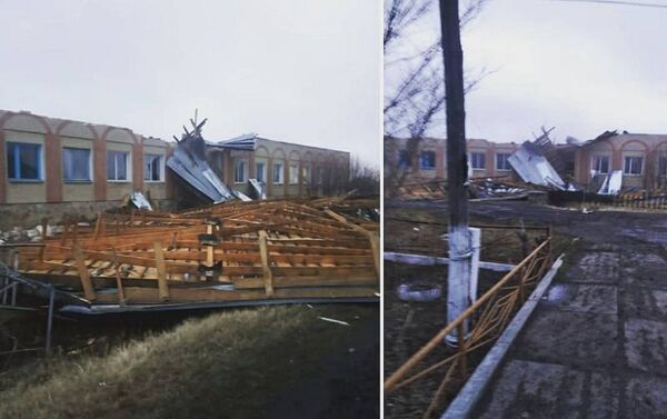 Сорванные крыши после урагана в Северном Казахстане - Sputnik Казахстан