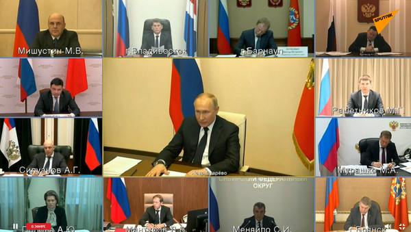 Вступительные слово Владимира Путина перед совещанием с губернаторами - видео - Sputnik Казахстан