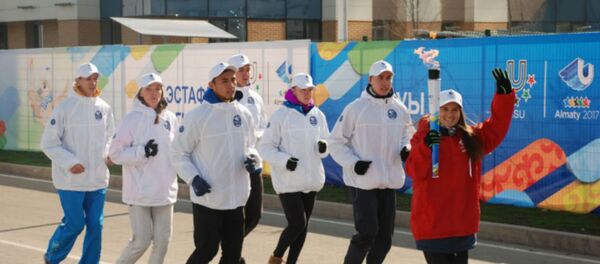 Факелоносцы Универсиады-2017 Факелоносцы Универсиады-2017 - Sputnik Казахстан