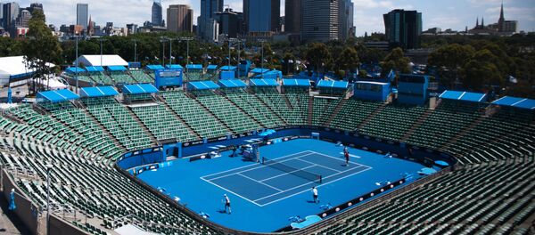 Архивное фото подготовки к проведению Открытого чемпионата Австралии Архивное фото подготовки к проведению Открытого чемпионата Австралии - Sputnik Казахстан