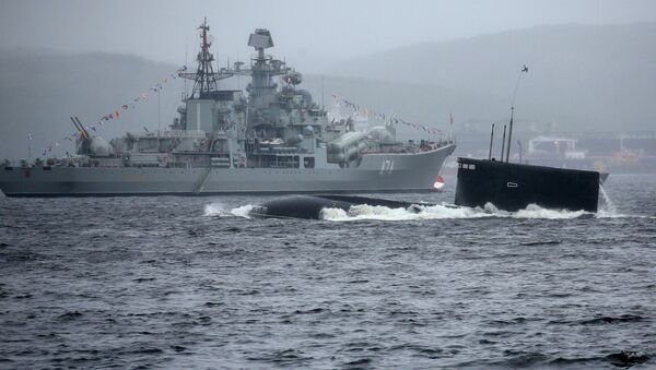 Подводная лодка ВМФ России, архивное фото - Sputnik Казахстан